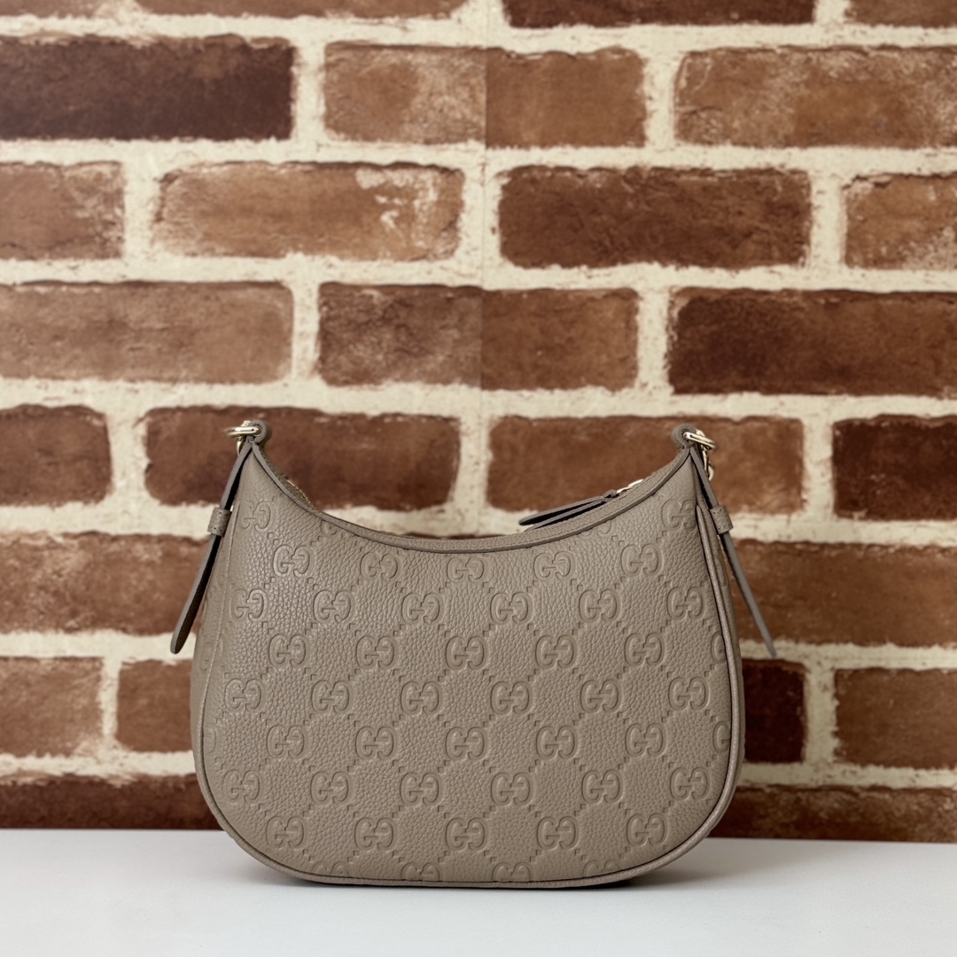 Gv*c* GG Emblem Medium Shoulder Bag-25.5*20CM