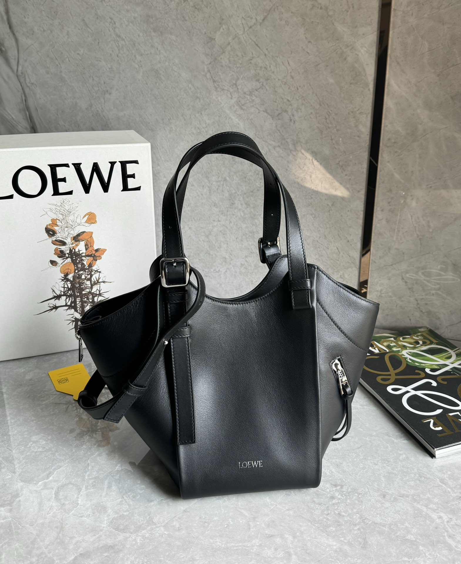 Lowee Hammock Flip Bag In Classic Calfskin-15*22.5*22CM