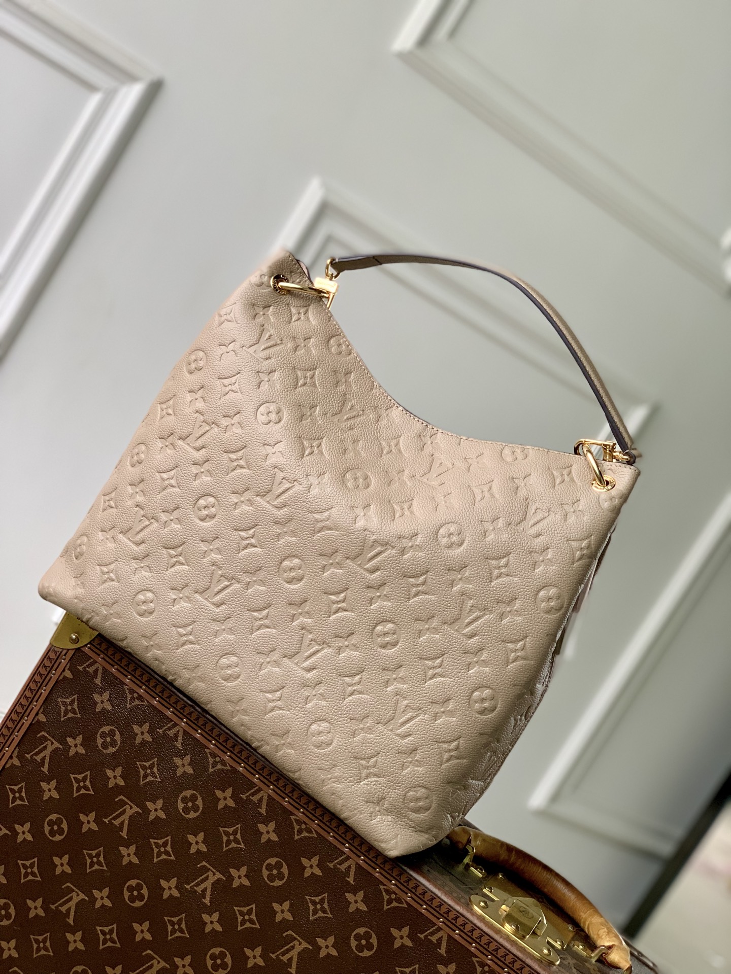 Lou*is Vvtt0n Hobo Métis Monogram Empreinte Leather-M27937-35 x 32.5 x 10CM