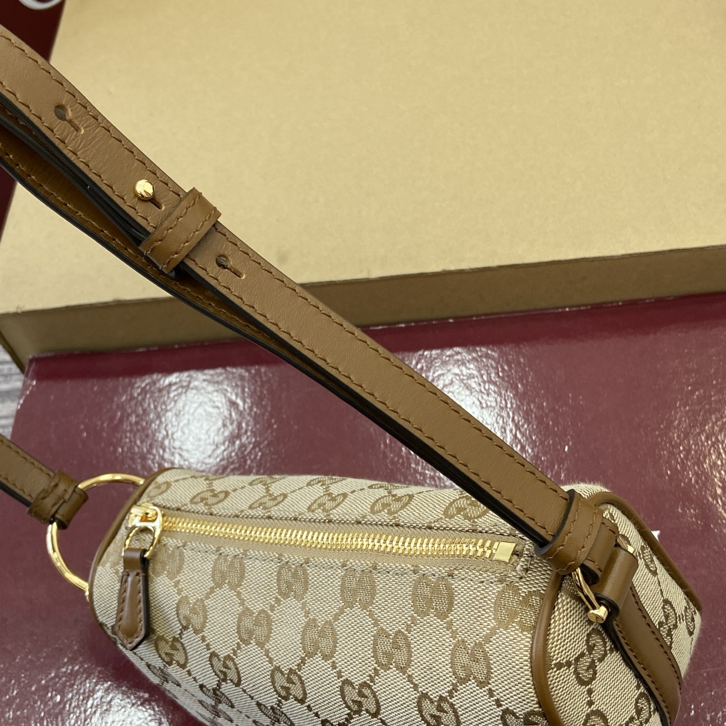 Gvc*1 Half Horsebit Mini Shoulder Bag-19*19.5*9CM