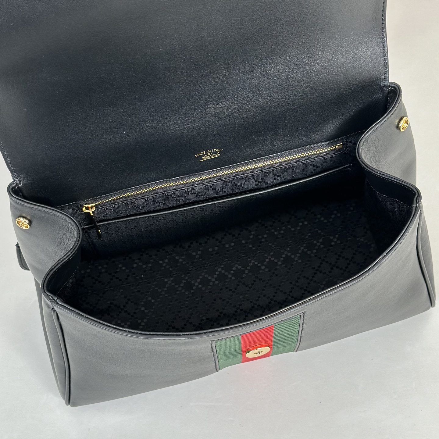 Gv*c* Paparazzo Medium Top Handle Bag In Black Leather-32*24*17CM