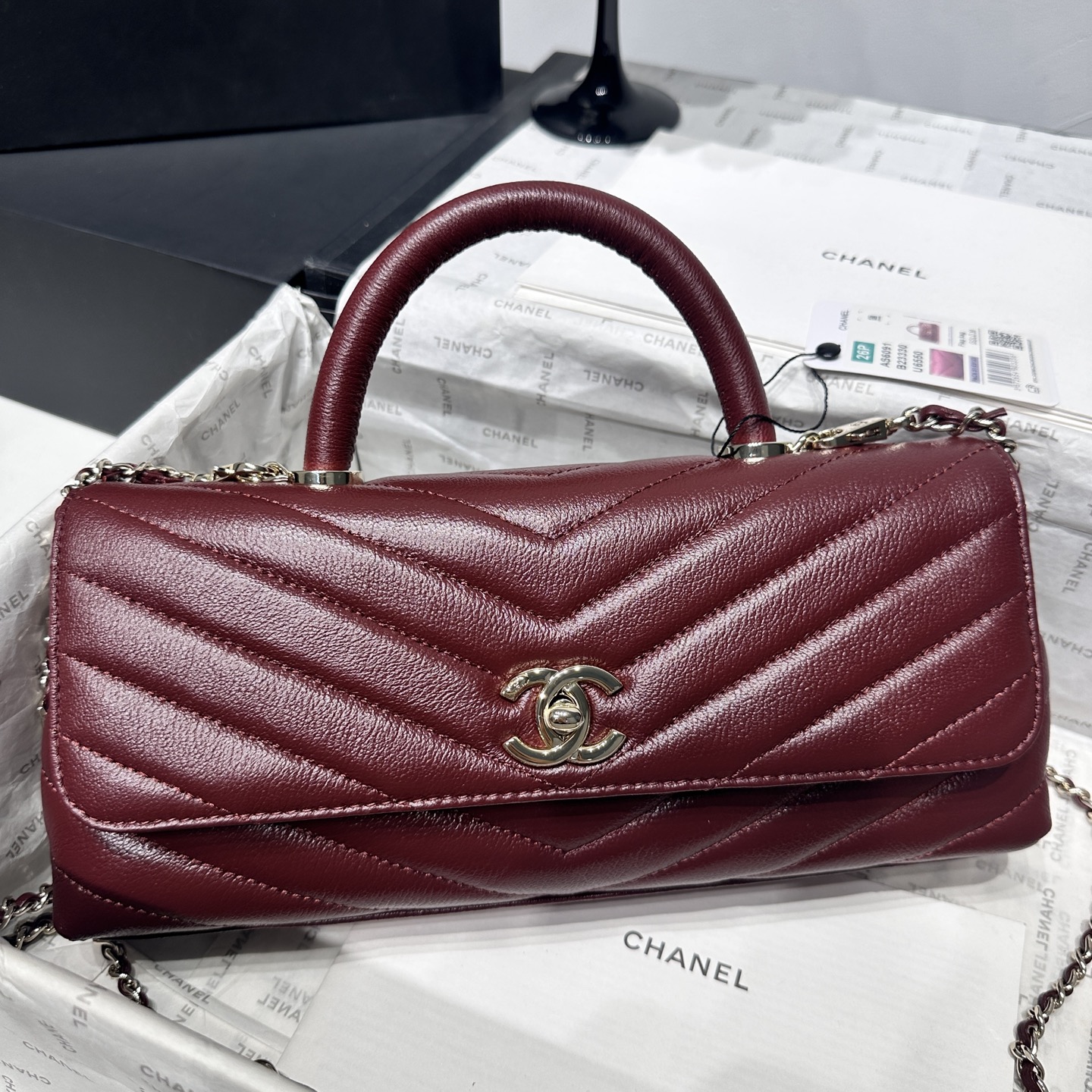 Ch@nel Coco Handle Flap Bag-32CM