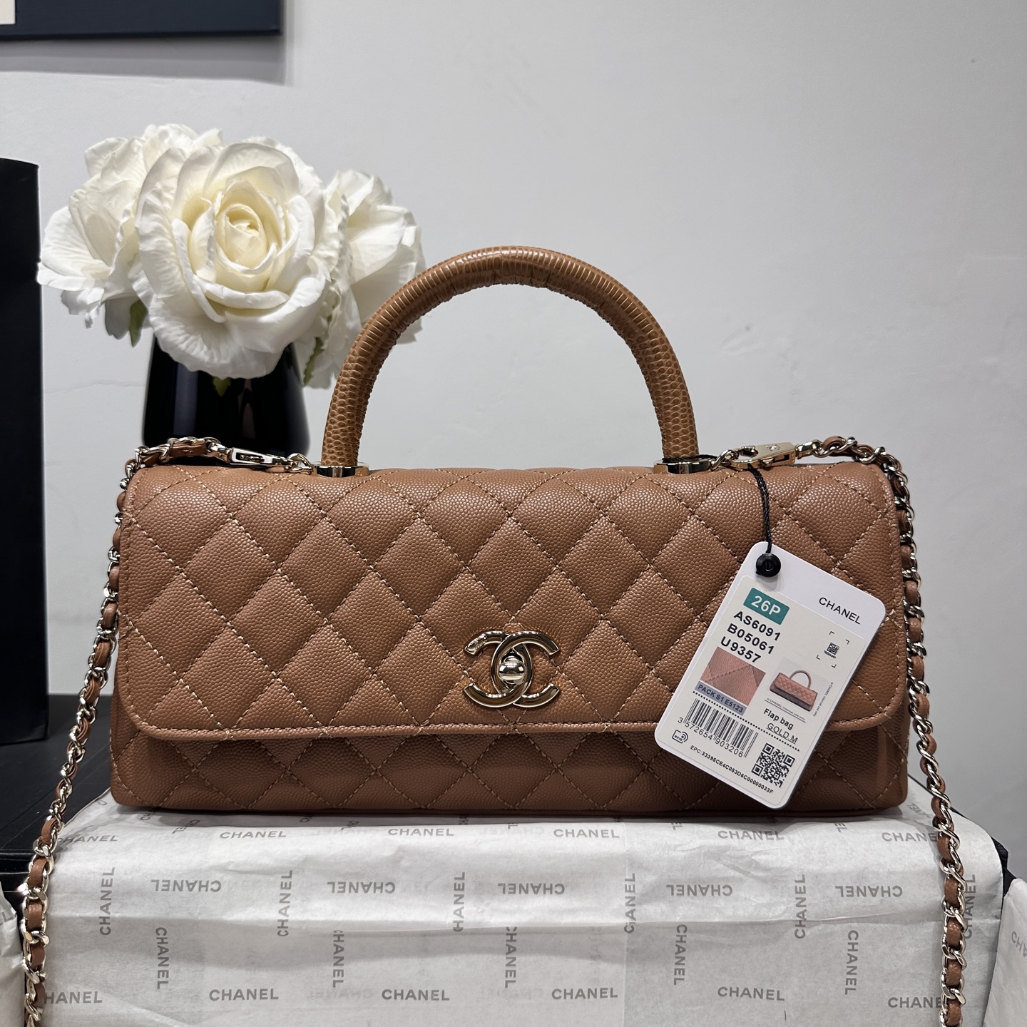 Ch@nel Coco Handle Flap Bag-32CM