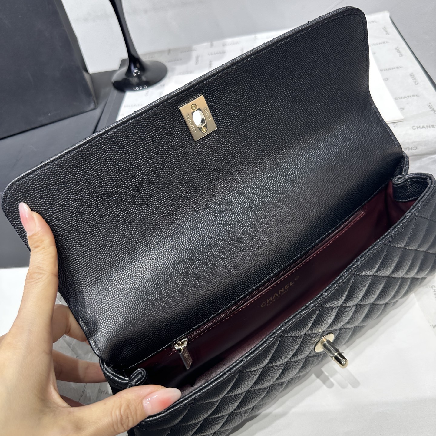 Ch@nel Coco Handle Flap Bag-32CM