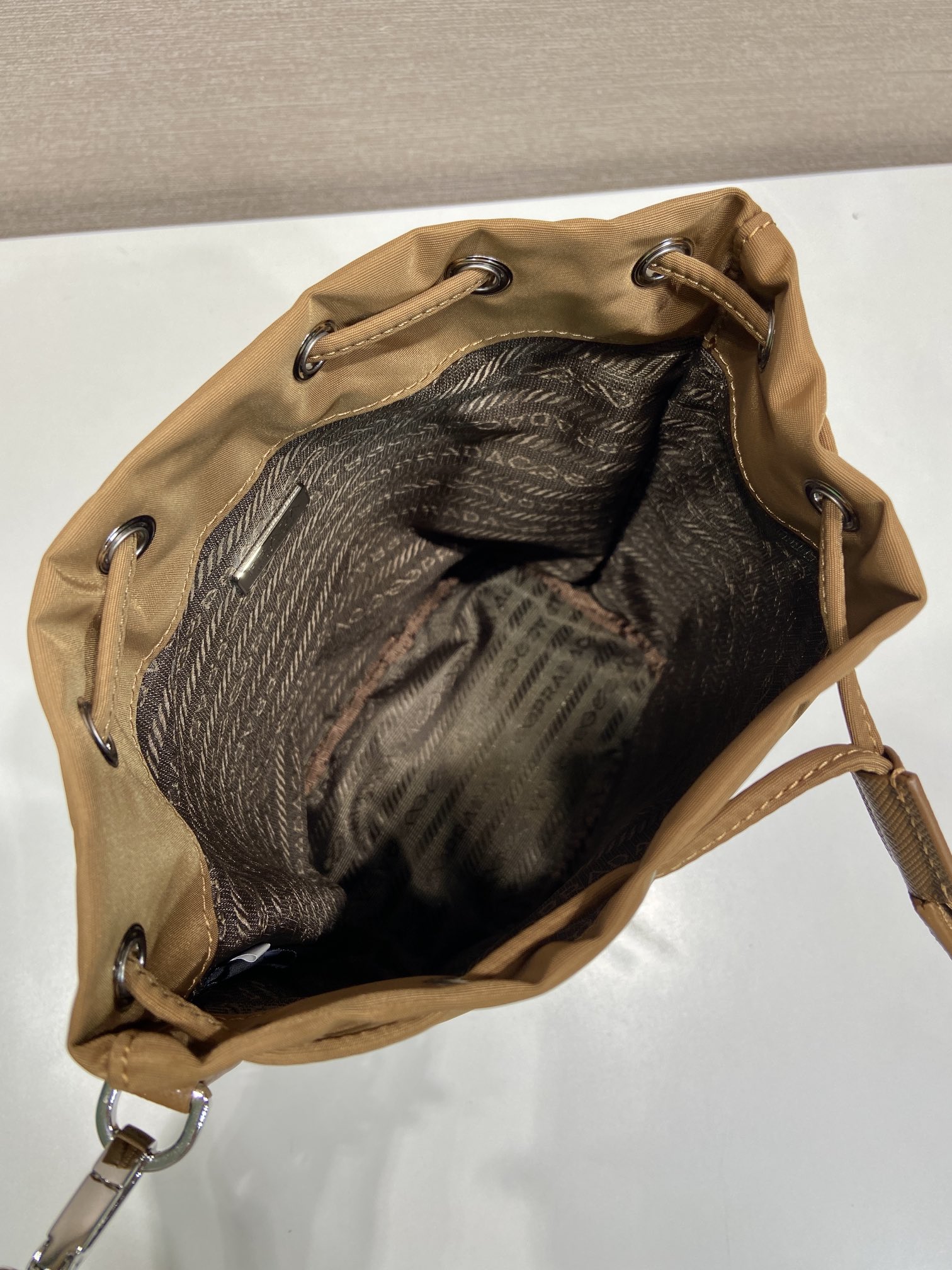 Pra*a Re-Nylon Bucket Bag-1N369-15.5*23*10CM