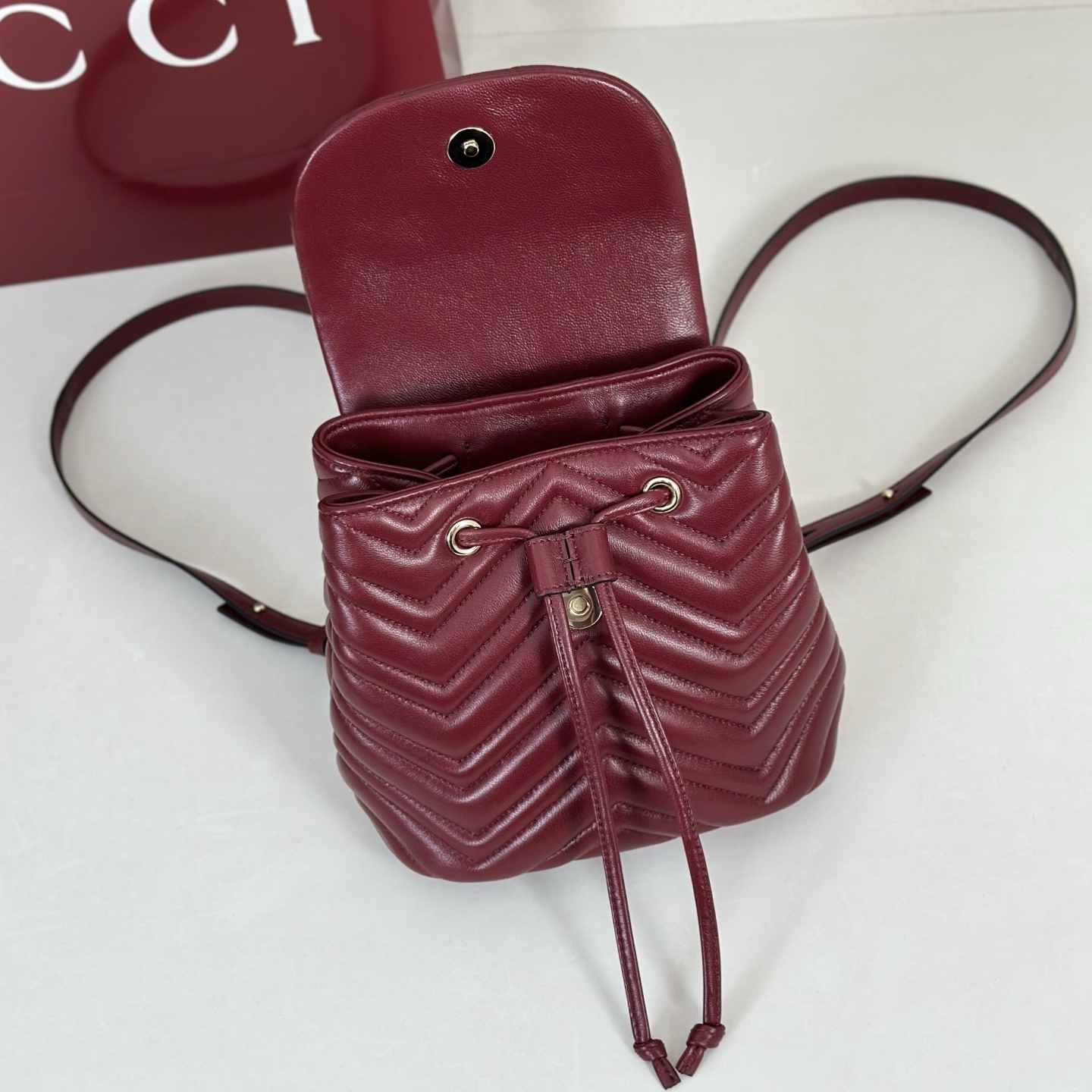 Gvc*1 Mini Marmont Backpack-20*11*18CM