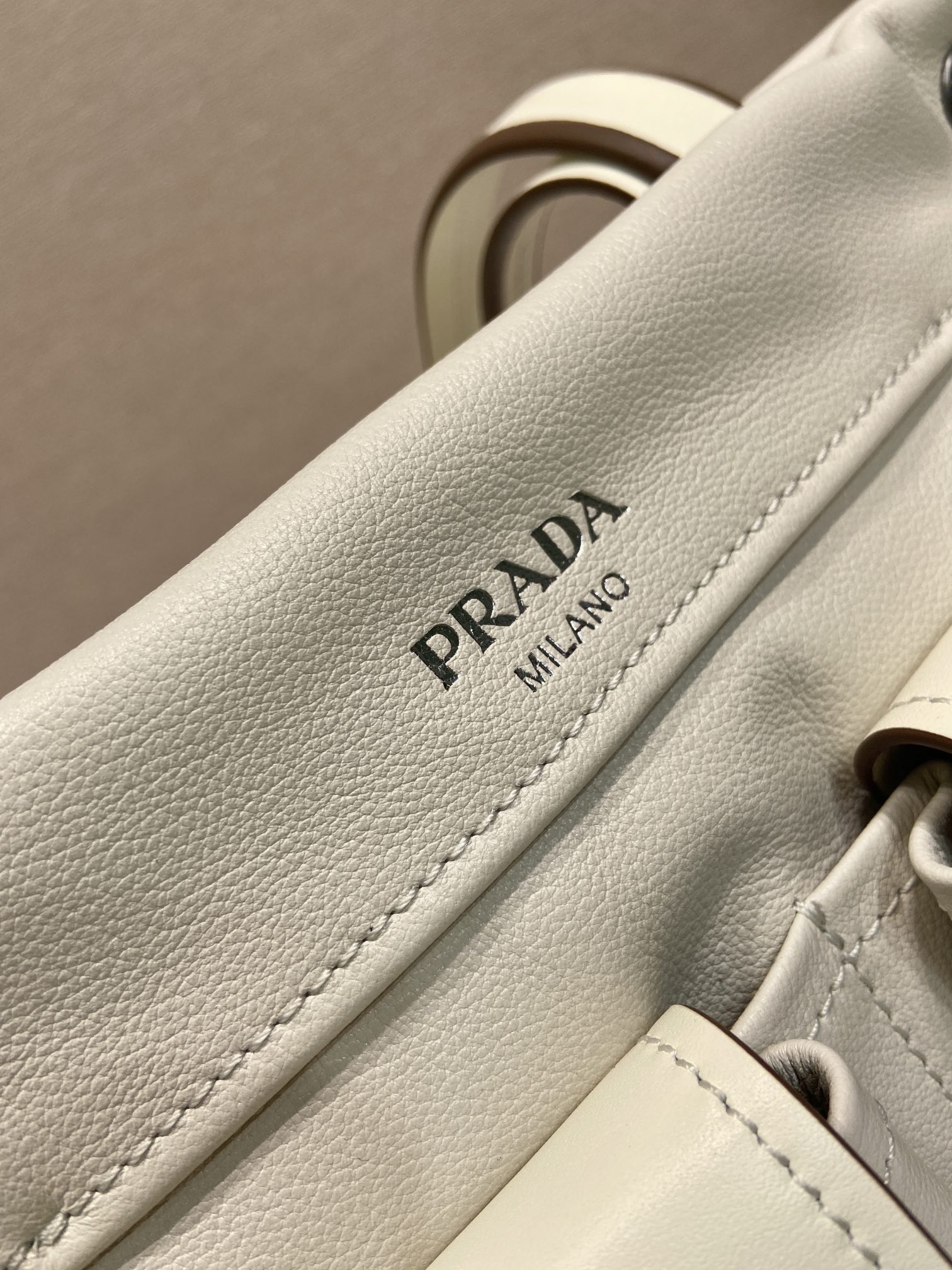 Pra*a Black Pra*a Route Medium Leather Tote Bag-1BG645-30*22*15CM