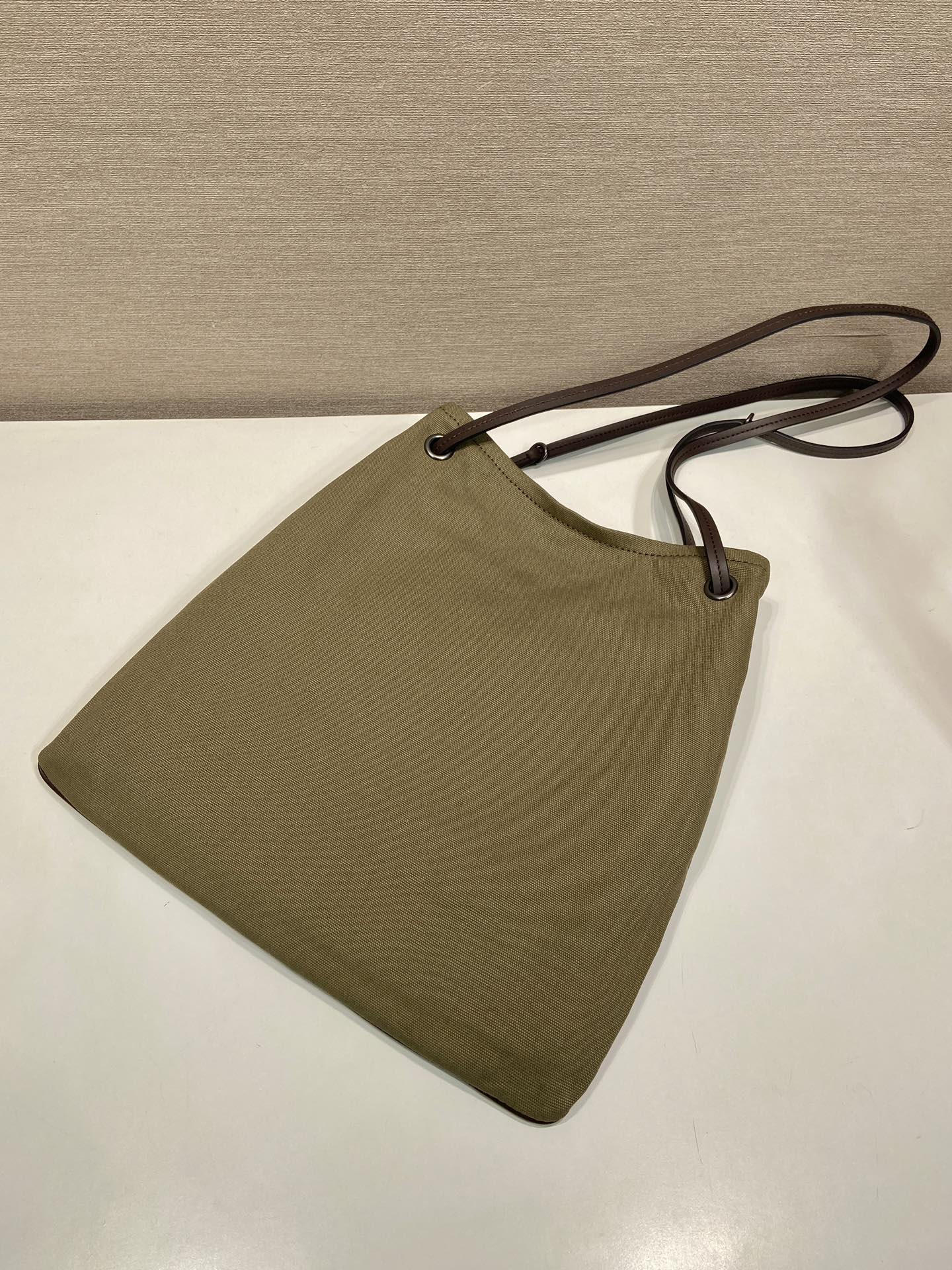 Pra*a Large Route Leather Tote Bag-1BC293-39*33CM