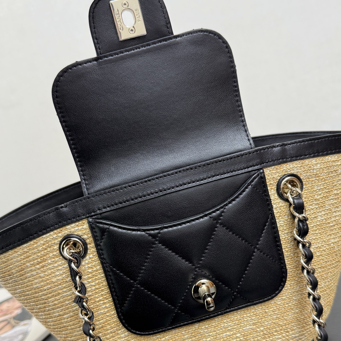 Ch@nel Small Shopping Tote Bag-34*17*12.5CM