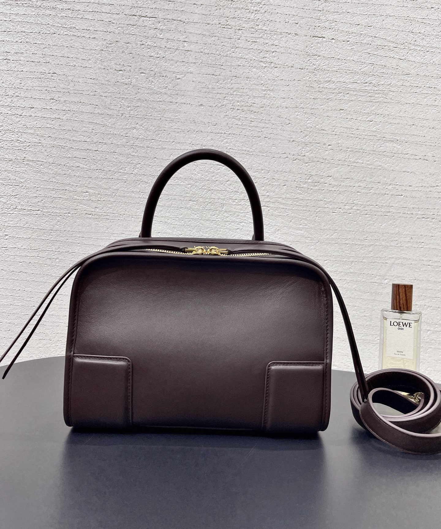 LOE*WE Amazona Mini Leather Top Handle Bag-24.5*10*18.5CM