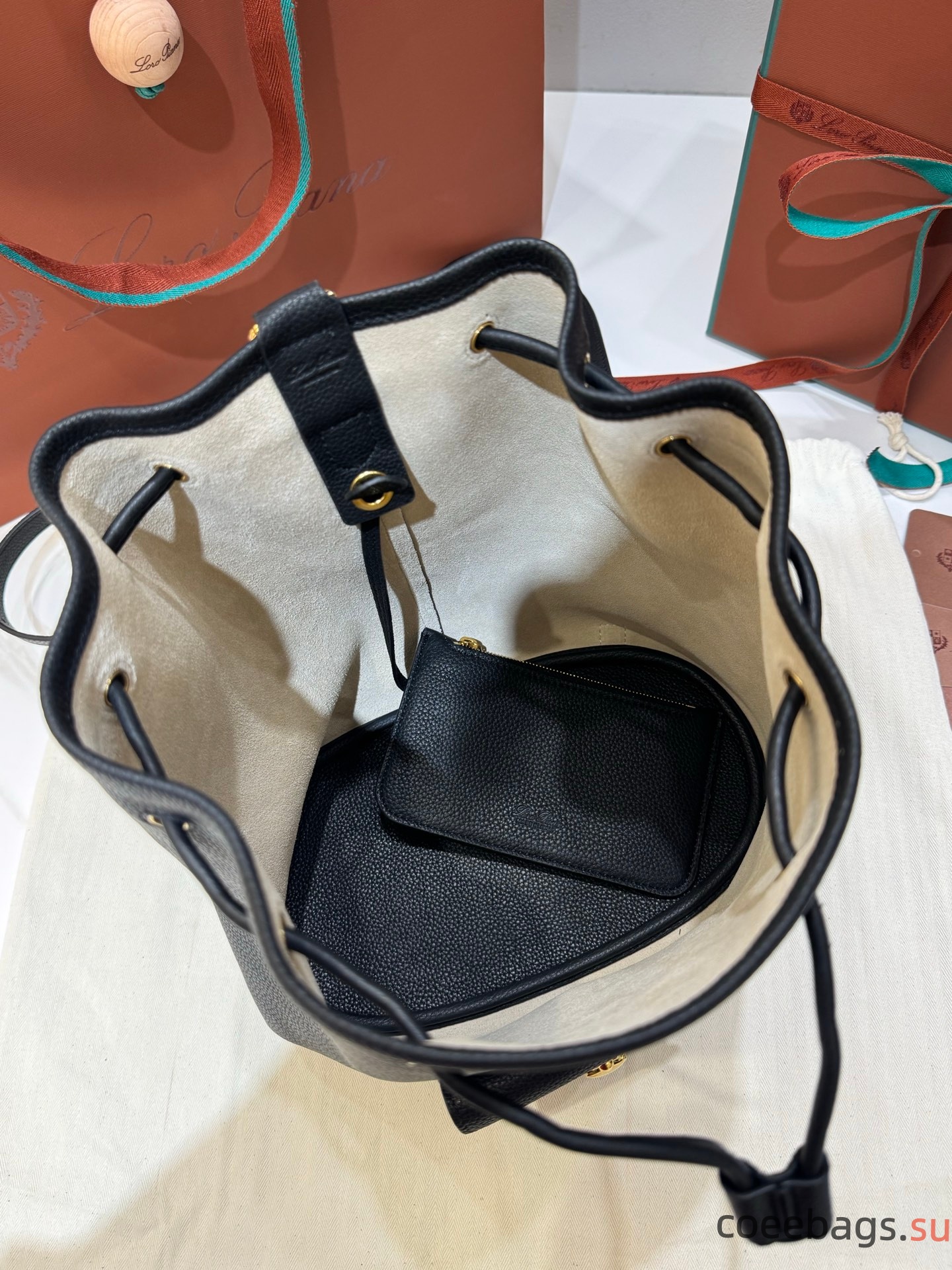 L0r0 P1ana Extra Drawstring L27 Backpack-25x 27x14CM