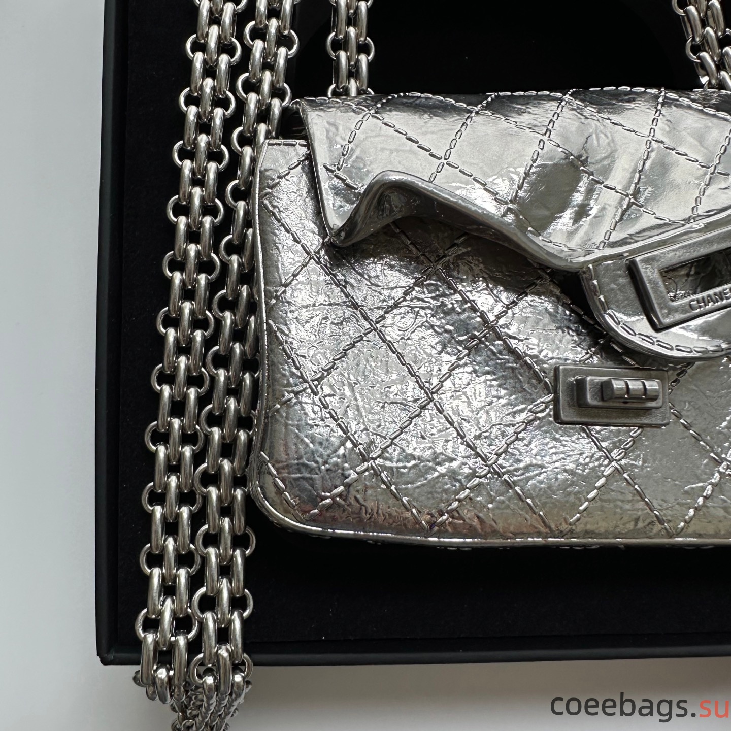 Ch@nel 2.55 Handbag, Lambskin-20CM