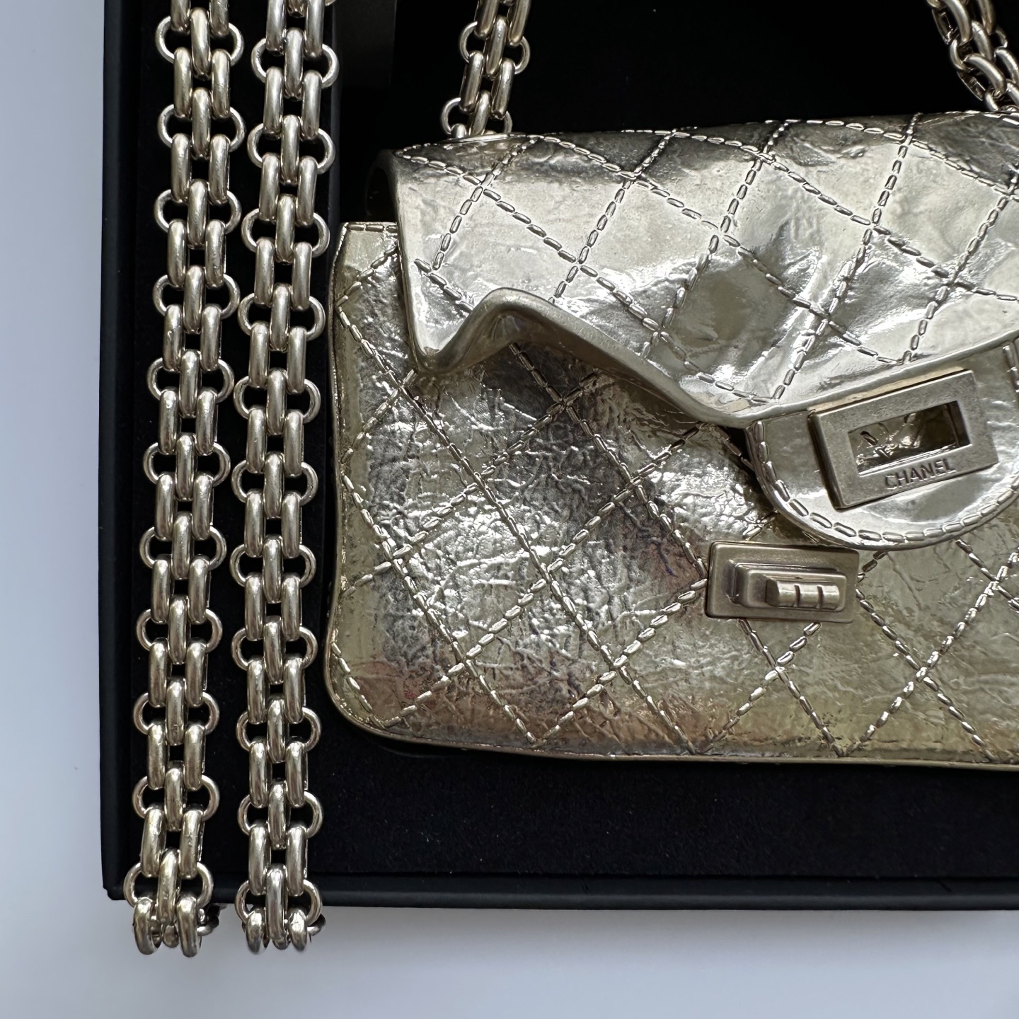 Ch@nel 2.55 Handbag, Lambskin-20CM
