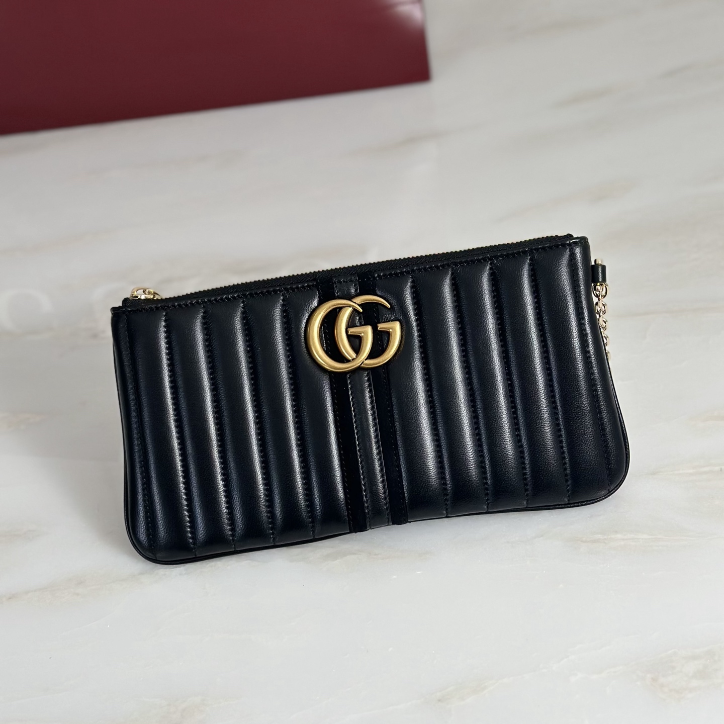 Gv*c* GG Marmont Pouch With Strap-26*13*1.5CM