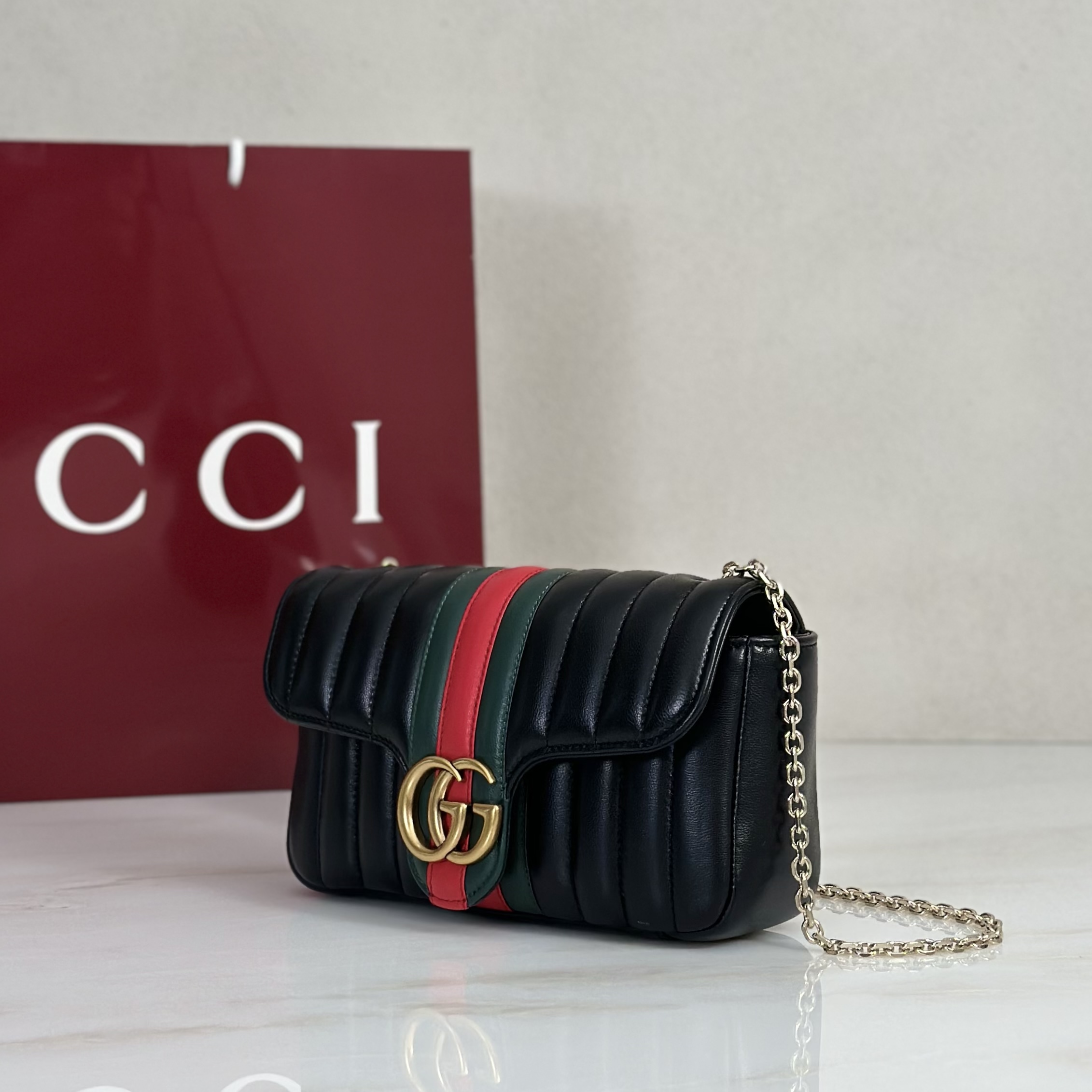 Gv*c* Jetset GG Marmont Medium Shoulder Bag -20.5*11.5*6CM