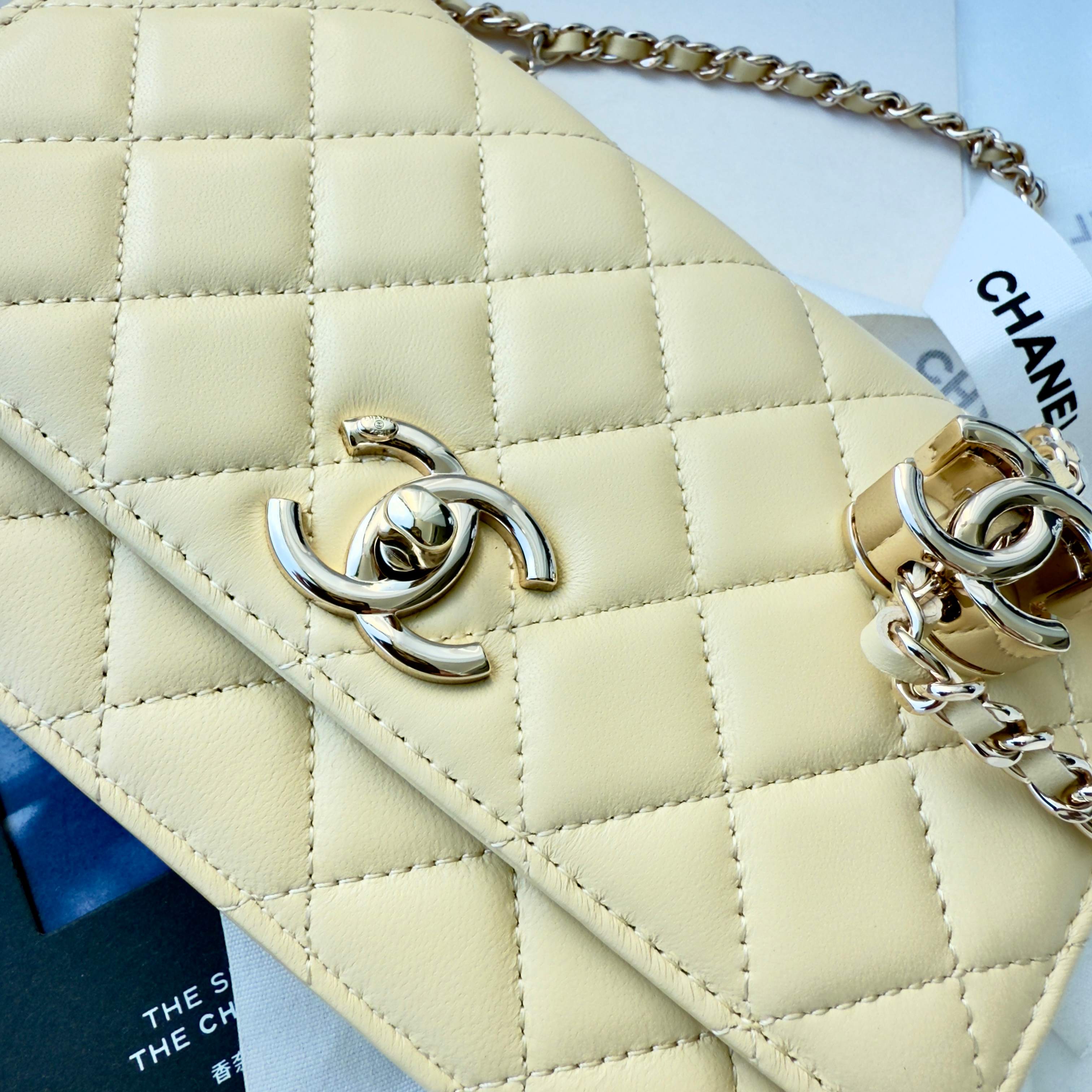Ch@nel CC Wallet on Chain (WOC) Bag-19*12*3.5CM