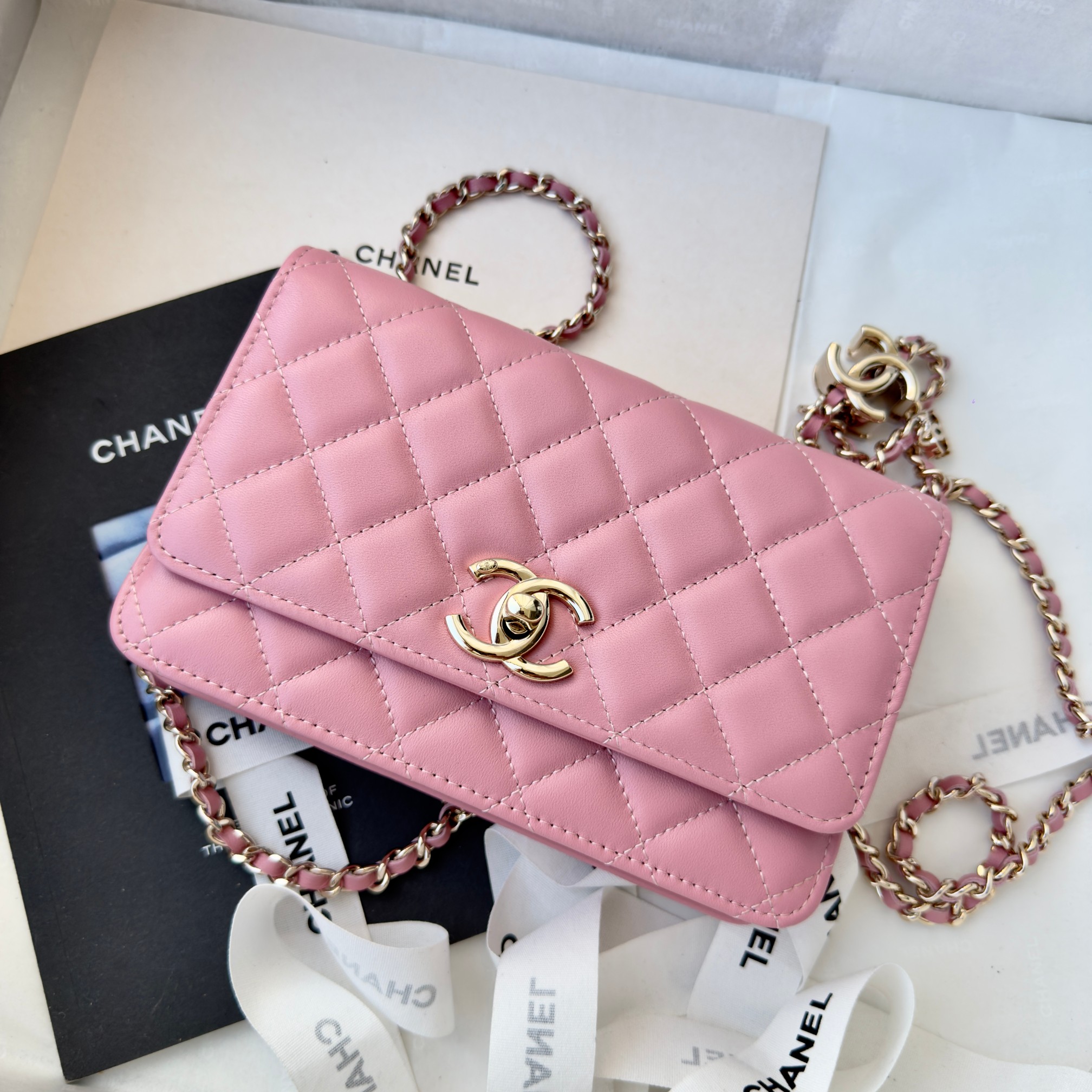 Ch@nel CC Wallet on Chain (WOC) Bag-19*12*3.5CM