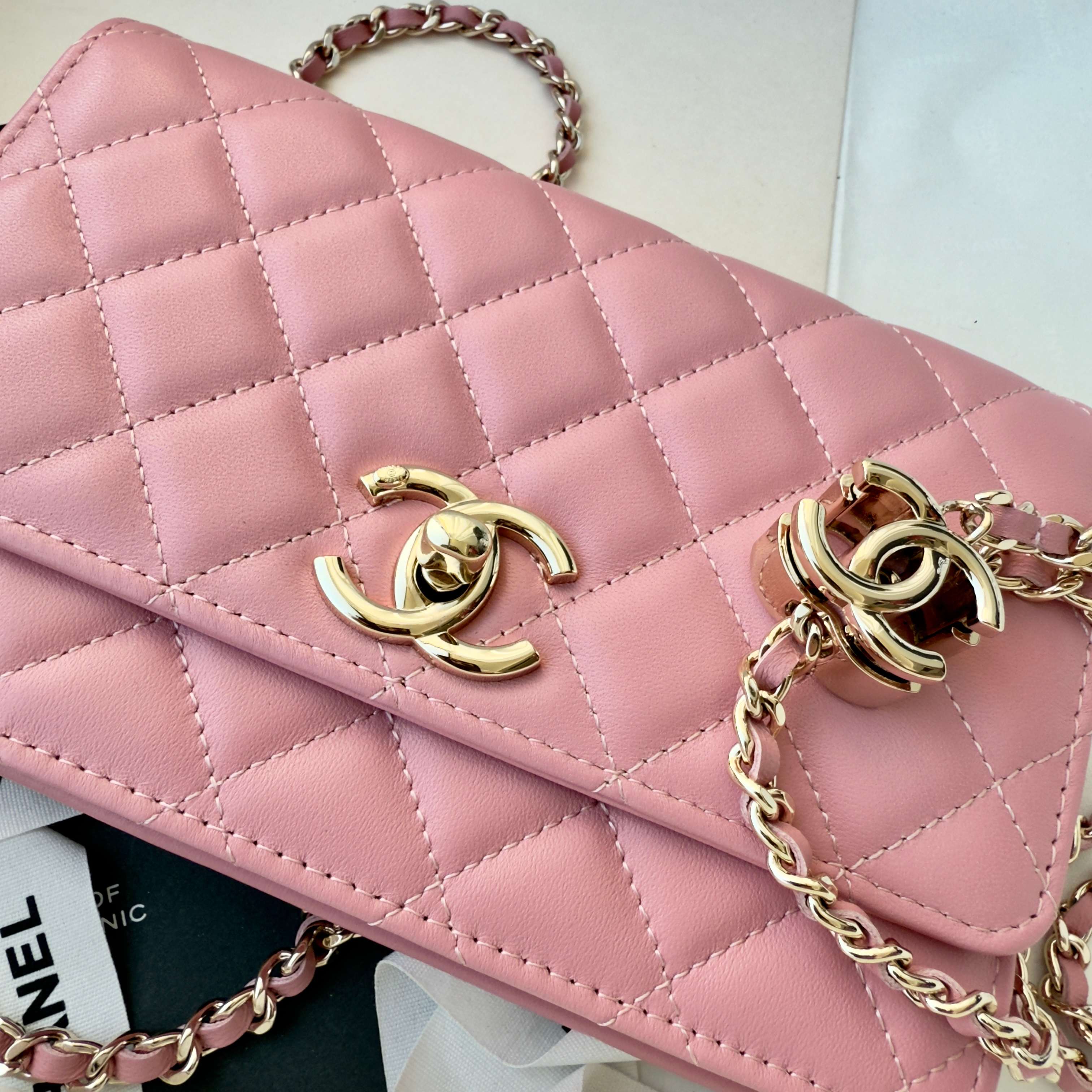 Ch@nel CC Wallet on Chain (WOC) Bag-19*12*3.5CM