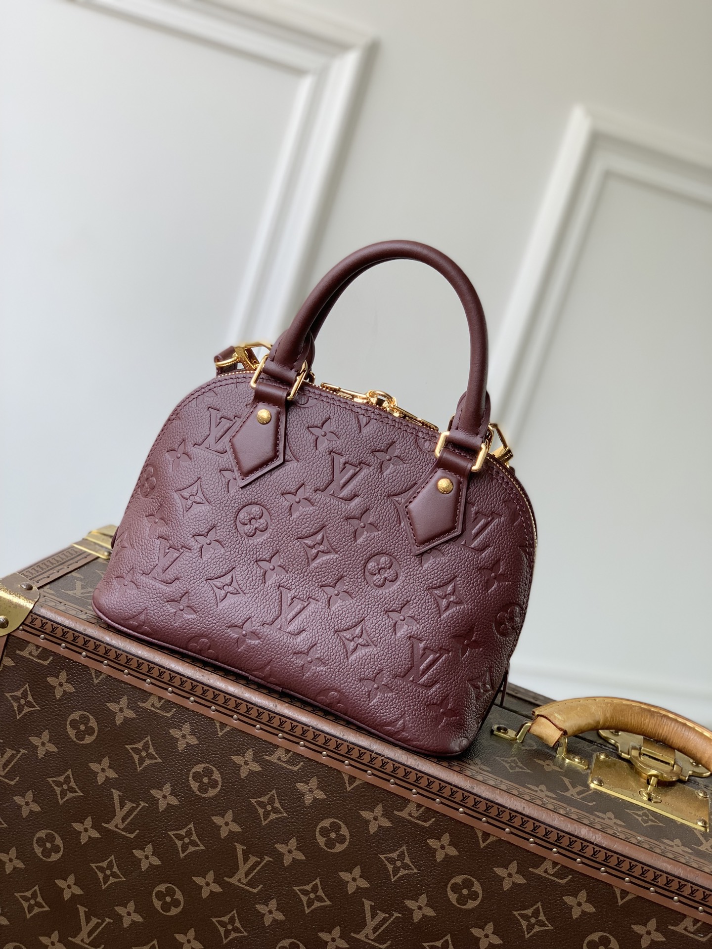 L0vis Vuitto*n Alma BB M3A843-23.5 x 17.5 x 11.5CM