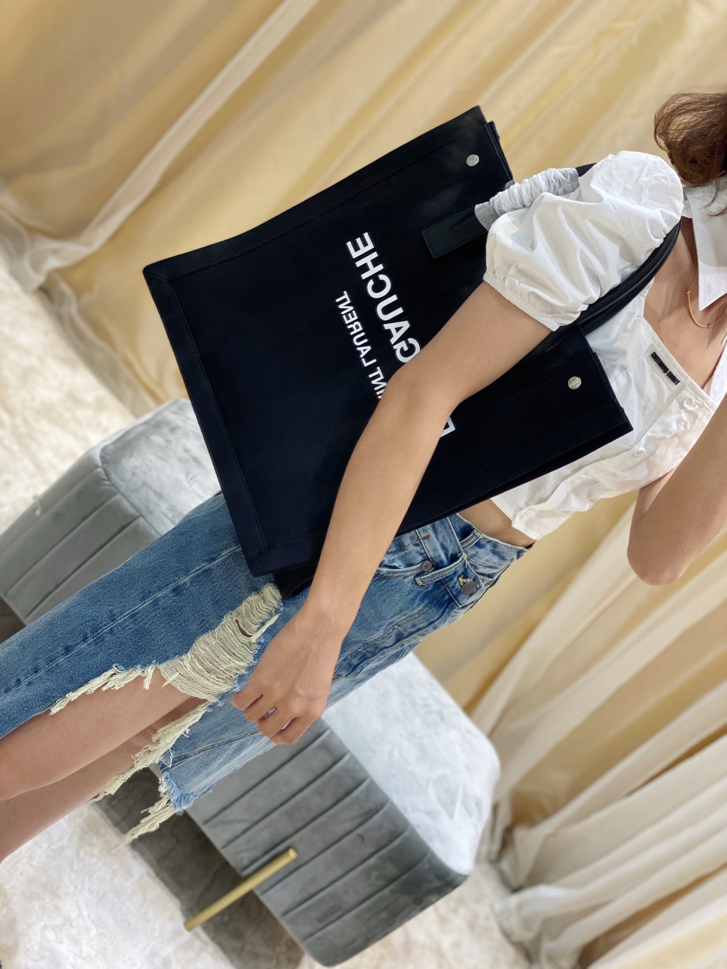 Y*L rive gauche tote bag-37.5*38*17cm